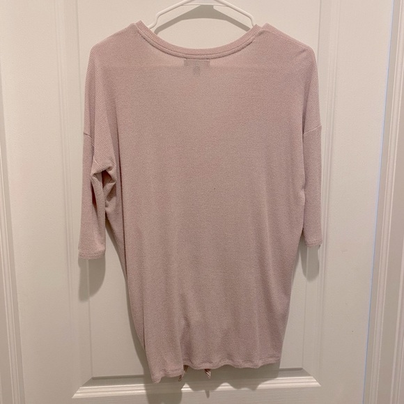 COPY - Express Blush Side Tie Top - Picture 2 of 3